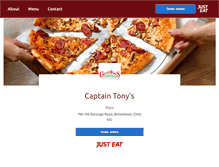 Tablet Screenshot of captaintonys.co.uk